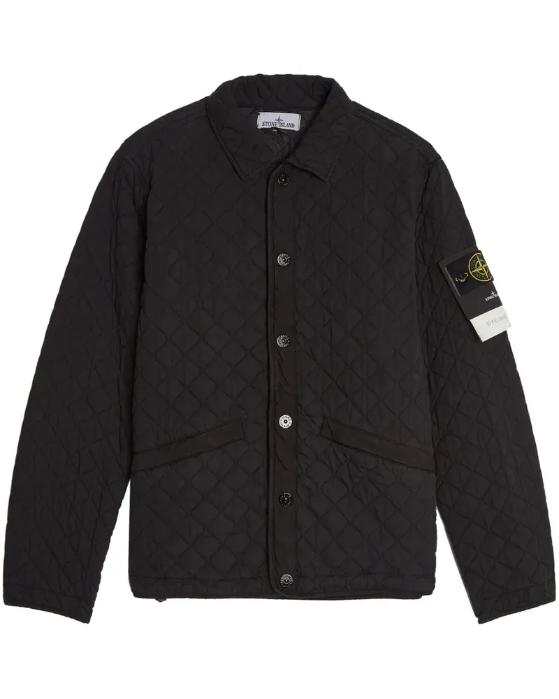 Stone Island Gesteppte Bomberjacke - Schwarz Schwarz