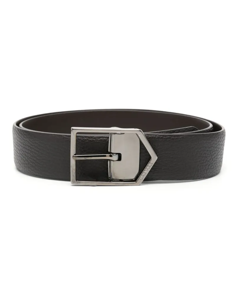 Canali Gürtel aus gewalktem Leder - Braun Braun