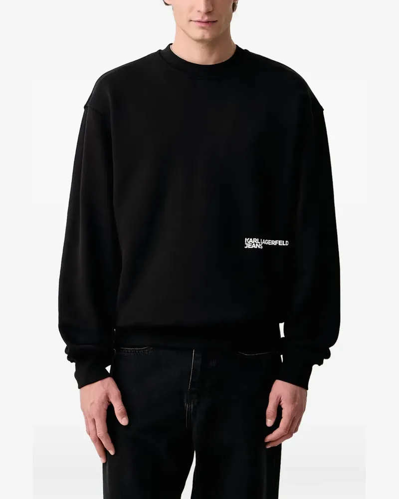 Karl Lagerfeld Pullover mit Logo-Print - Schwarz Schwarz