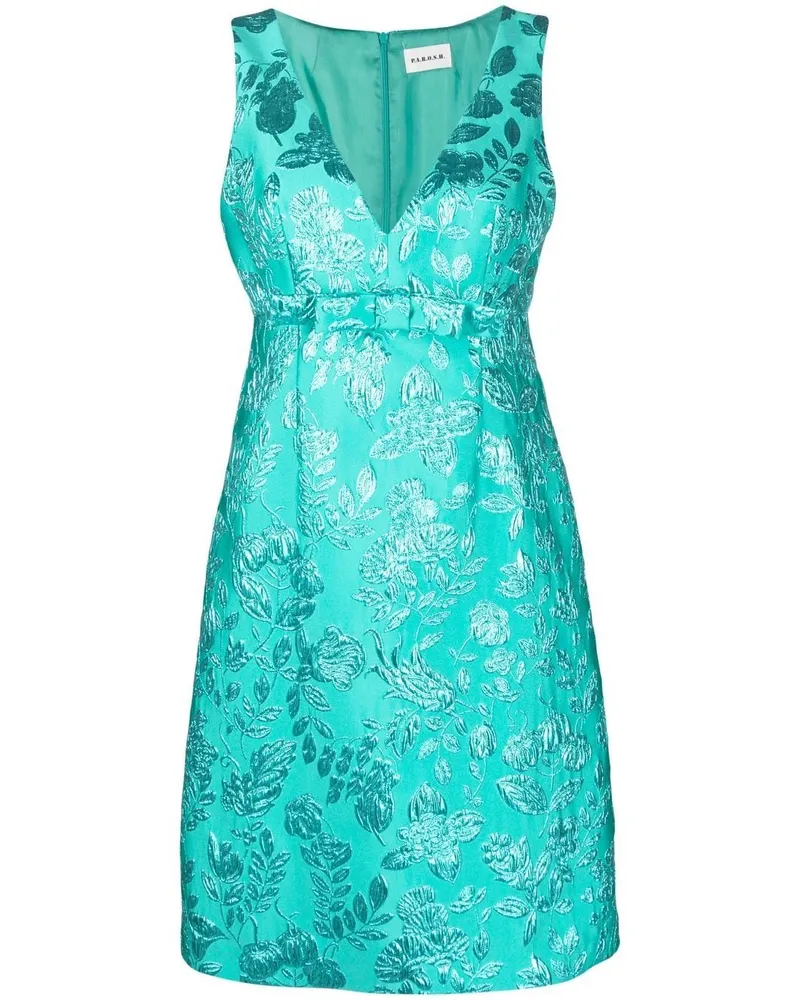 P.A.R.O.S.H. P.A.R.O H. Kleid mit Blumenstickerei - Grün Grün