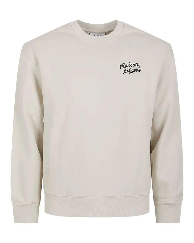 Kitsuné logo-embroidered sweatshirt - Nude Nude