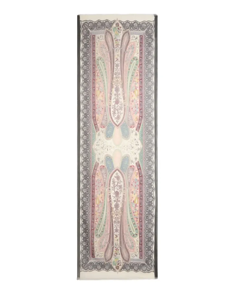 Etro Schal mit Print - Grau Grau