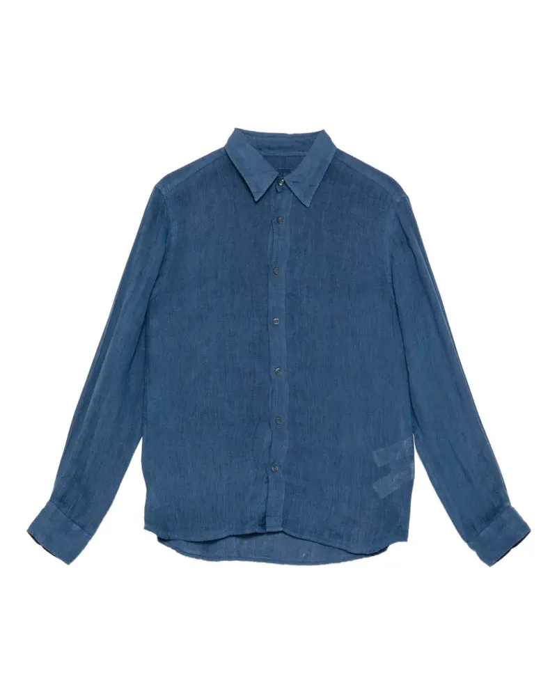 120% Lino button-up shirt - Blau Blau