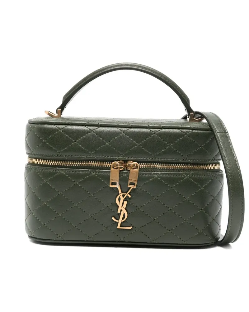 Saint Laurent Gaby quilted logo mini bag - Grün Grün