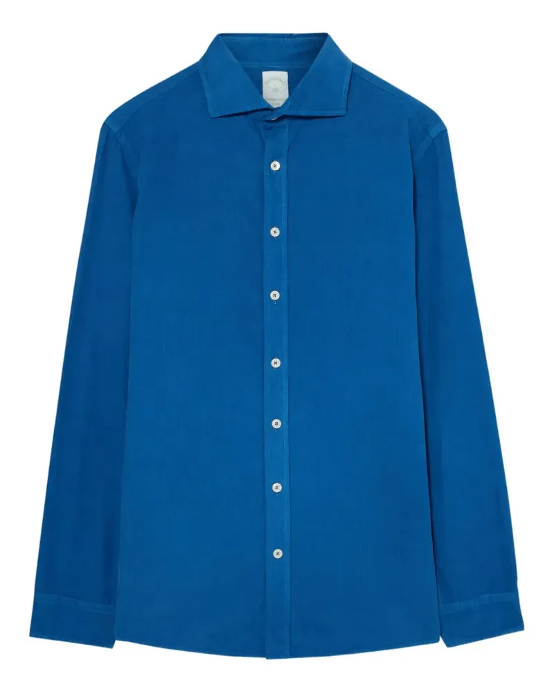 Brooks Brothers Cordhemd mit klassischem Kragen - Blau Blau