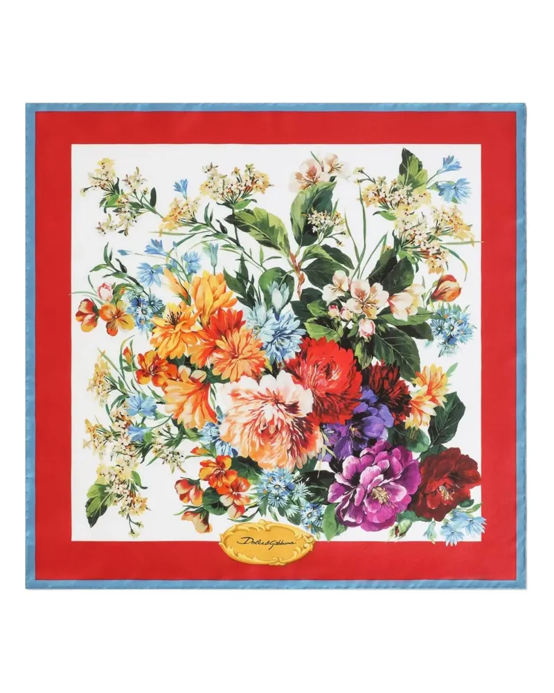 Dolce & Gabbana Schal aus Seide - Rot Rot