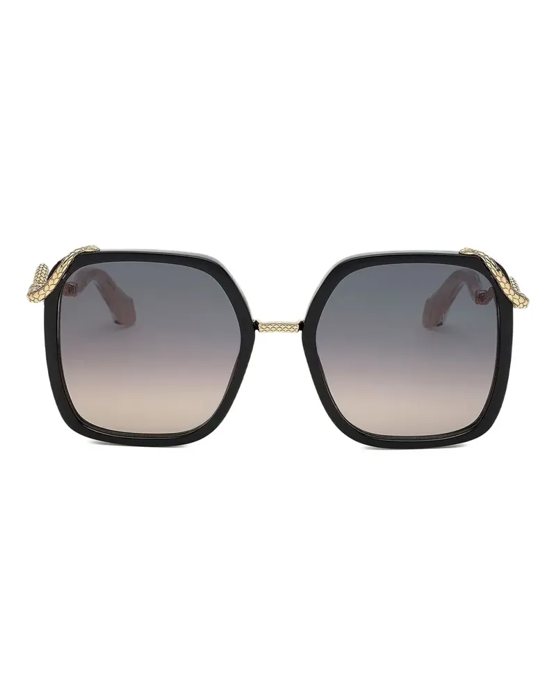 Roberto Cavalli Sonnenbrille mit eckigem Gestell - Gelb Gelb