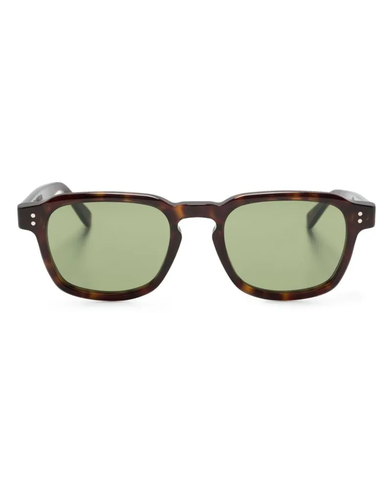 RETROSUPERFUTURE Luce Sonnenbrille mit Logo-Print - Braun Braun