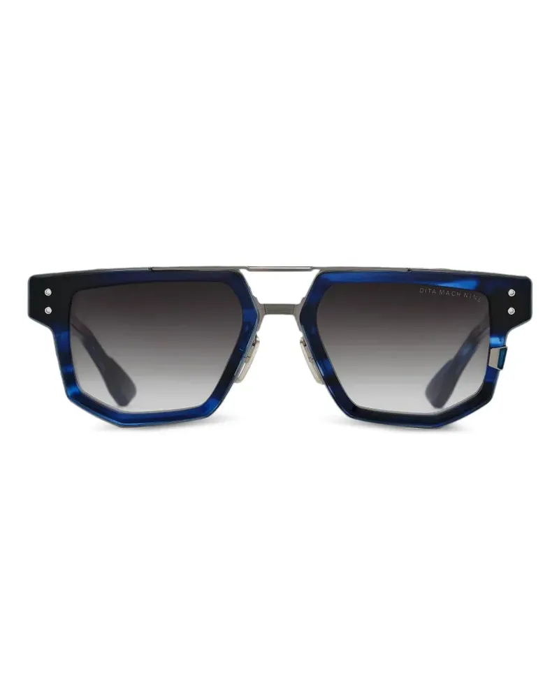 DITA Mach-Nine geometric-frame sunglasses - Blau Blau