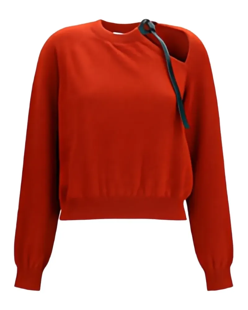 Ferragamo Pullover mit Riemendetail - Orange Orange