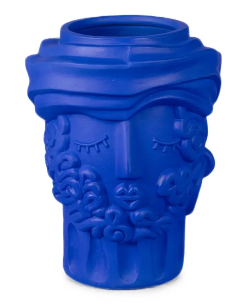 Seletti Magna Graecia Men Terrakottavase (32cm x 22cm) - Blau Blau