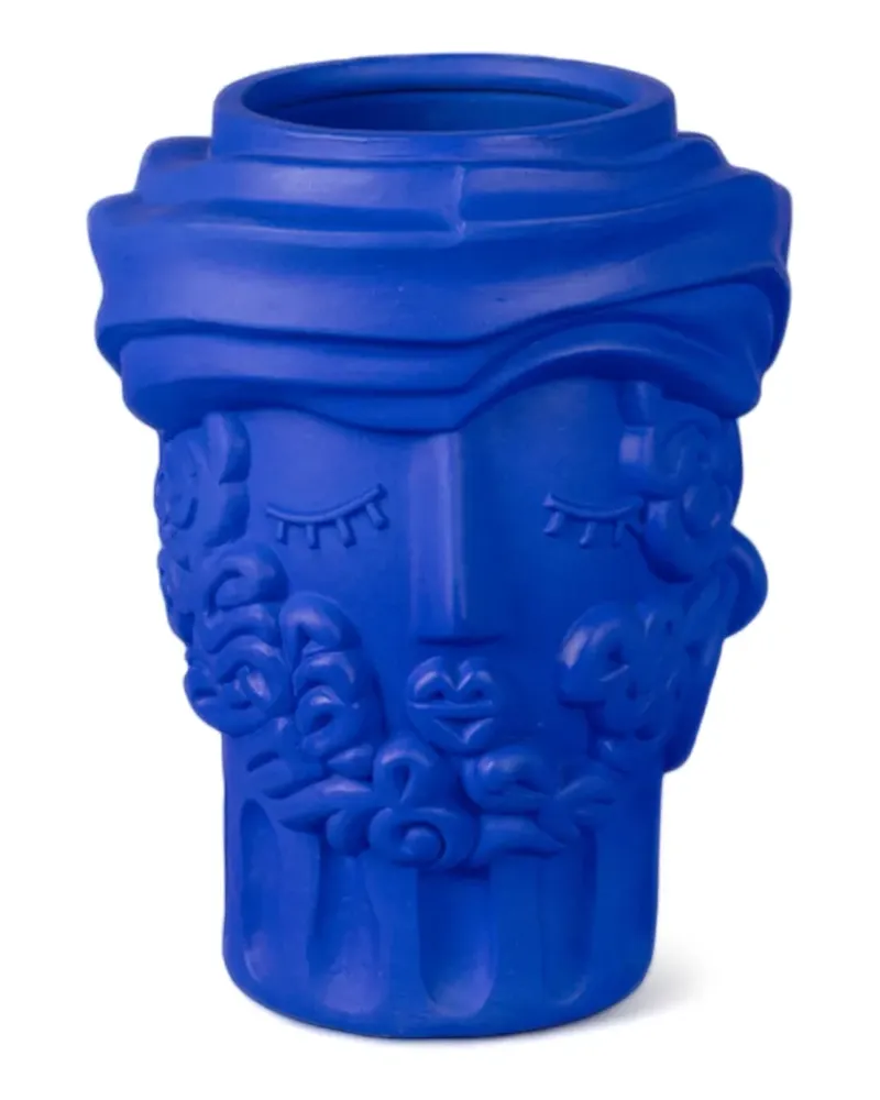 Seletti Magna Graecia Men Terrakottavase (32cm x 22cm) - Blau Blau