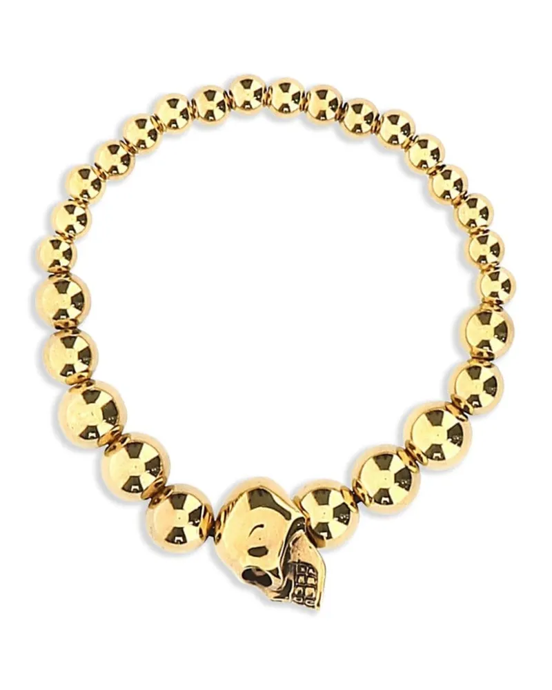 Alexander McQueen Armband mit Totenkopf - Gold Gold