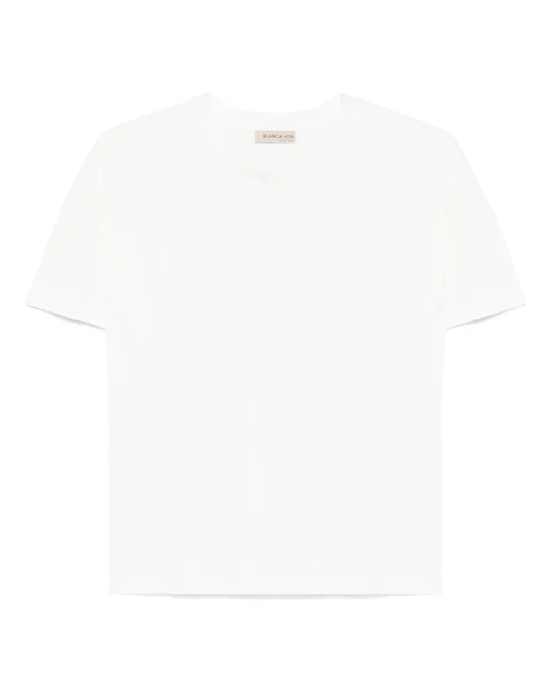 Blanca T-Shirt mit rundem Ausschnitt - Weiß Weiß
