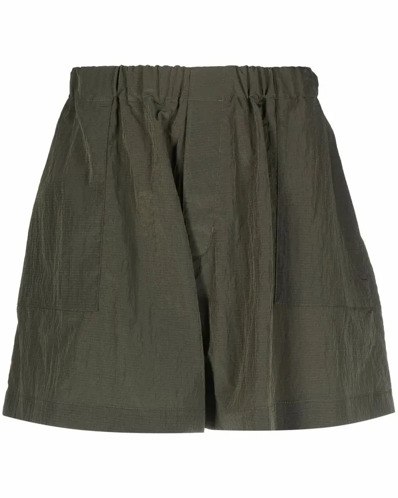 MACKINTOSH Joggingshorts mit Logo-Patch - Grün Grün