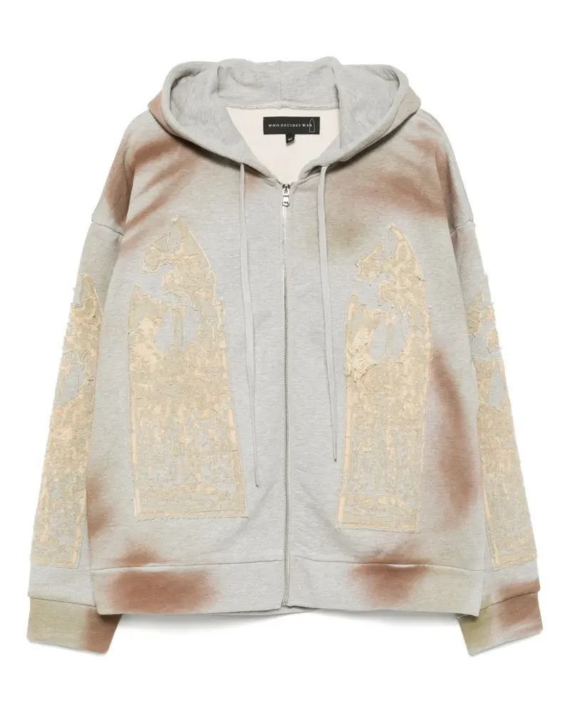 WHO DECIDES WAR Klassische Kapuzenjacke - Grau Grau