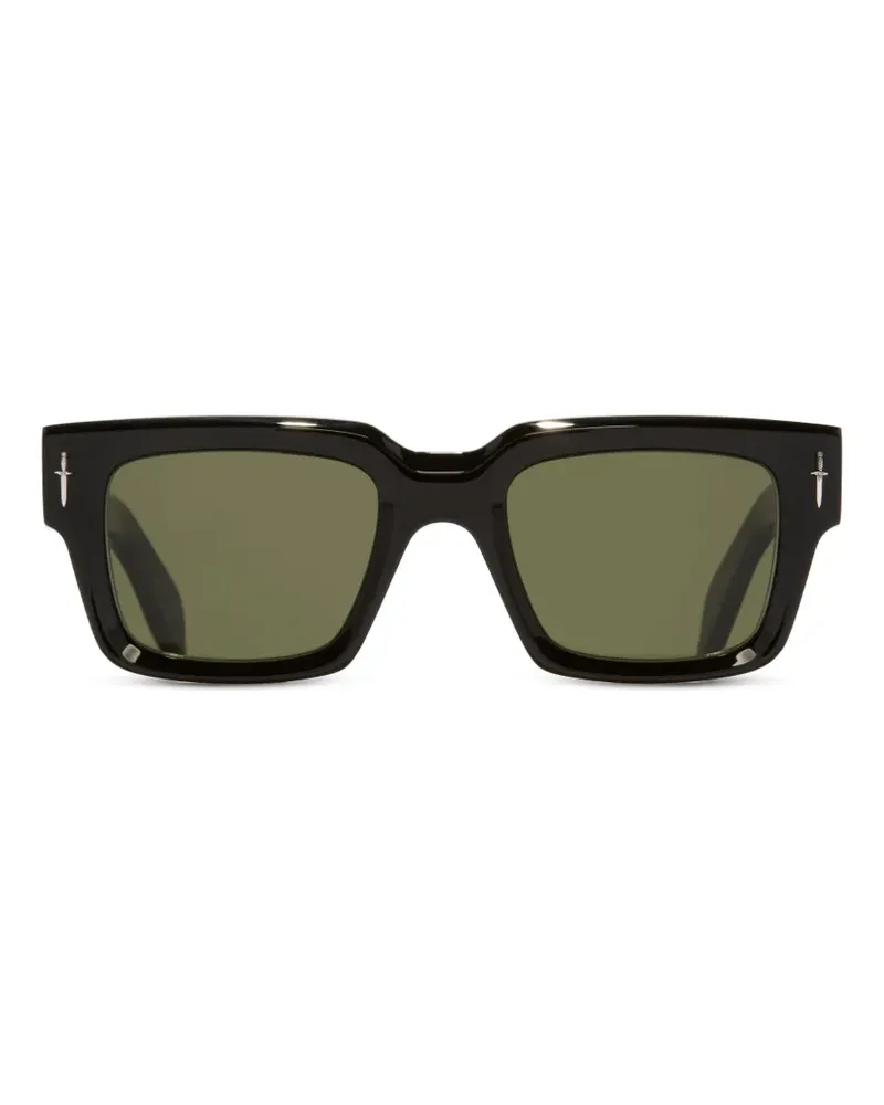 Cutler and Gross Sonnenbrille mit eckigem Gestell - Schwarz Schwarz