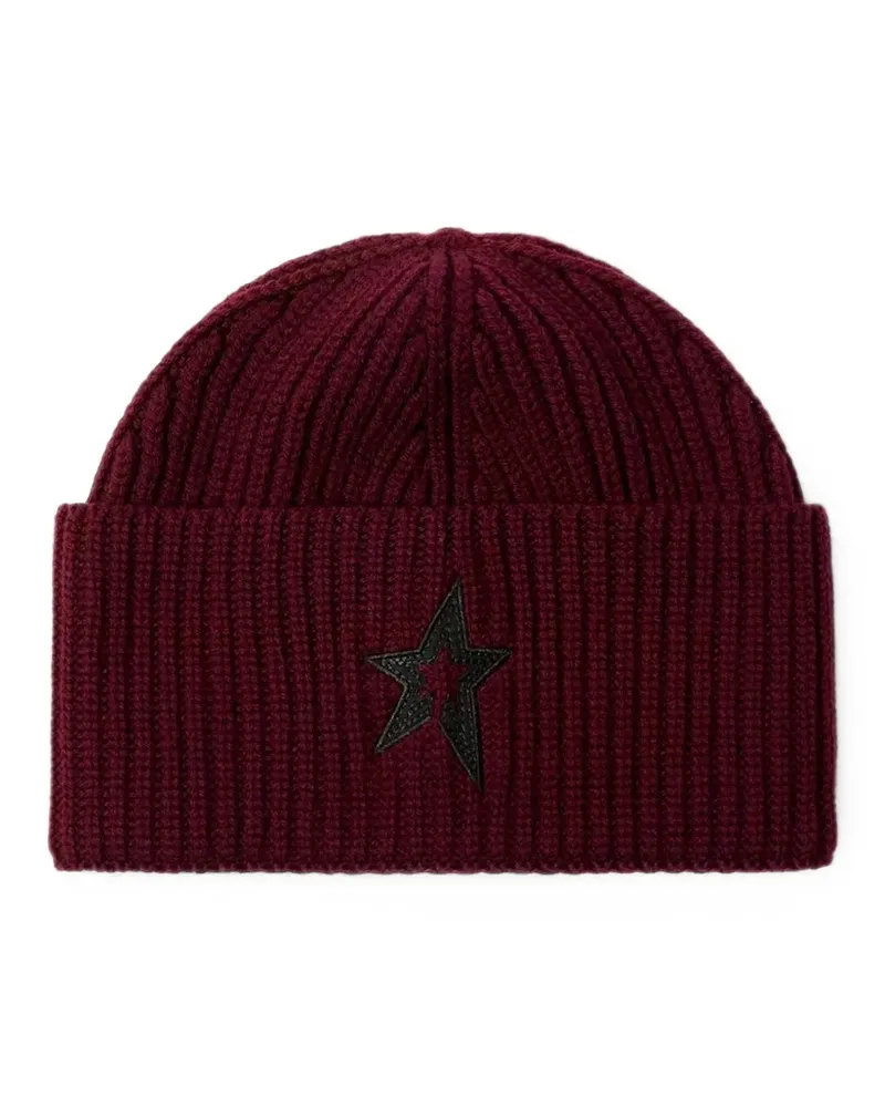 Perfect Moment Gerippte Beanie aus Wolle - Rot Rot