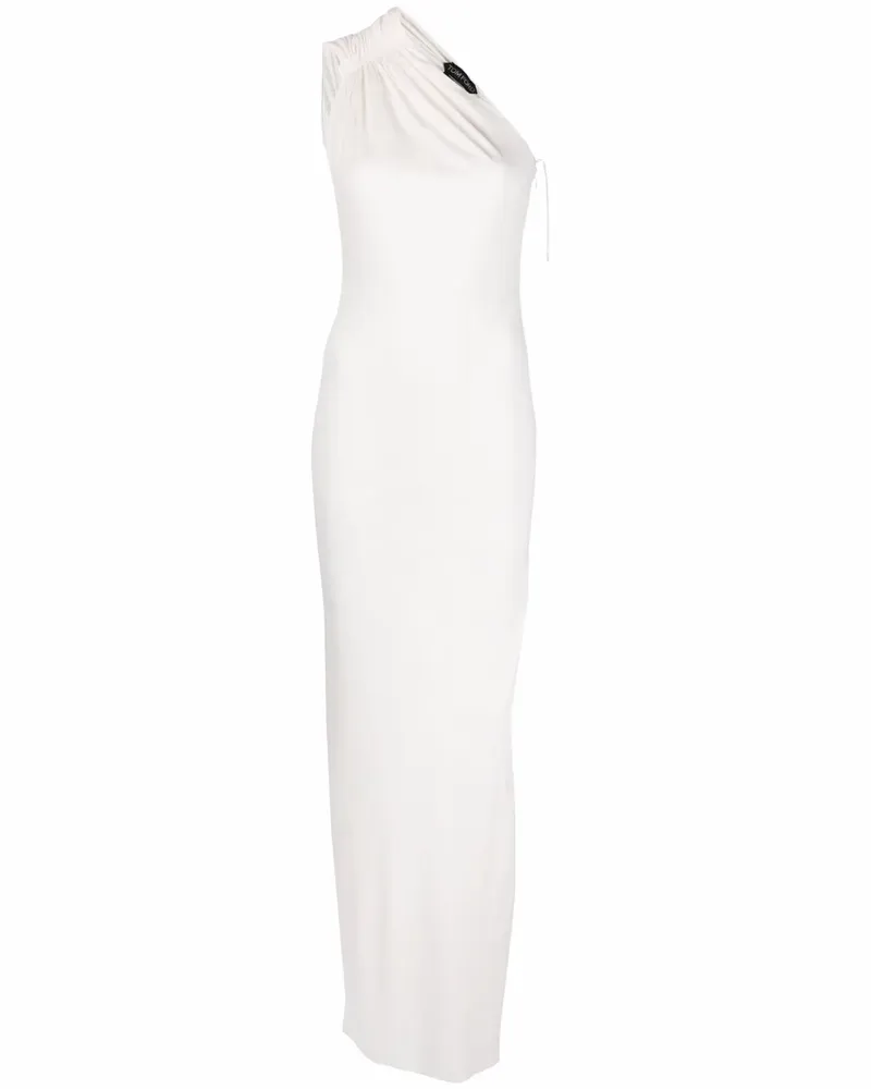 Tom Ford Bodenlanges One-Shoulder-Abendkleid - Weiß Weiß