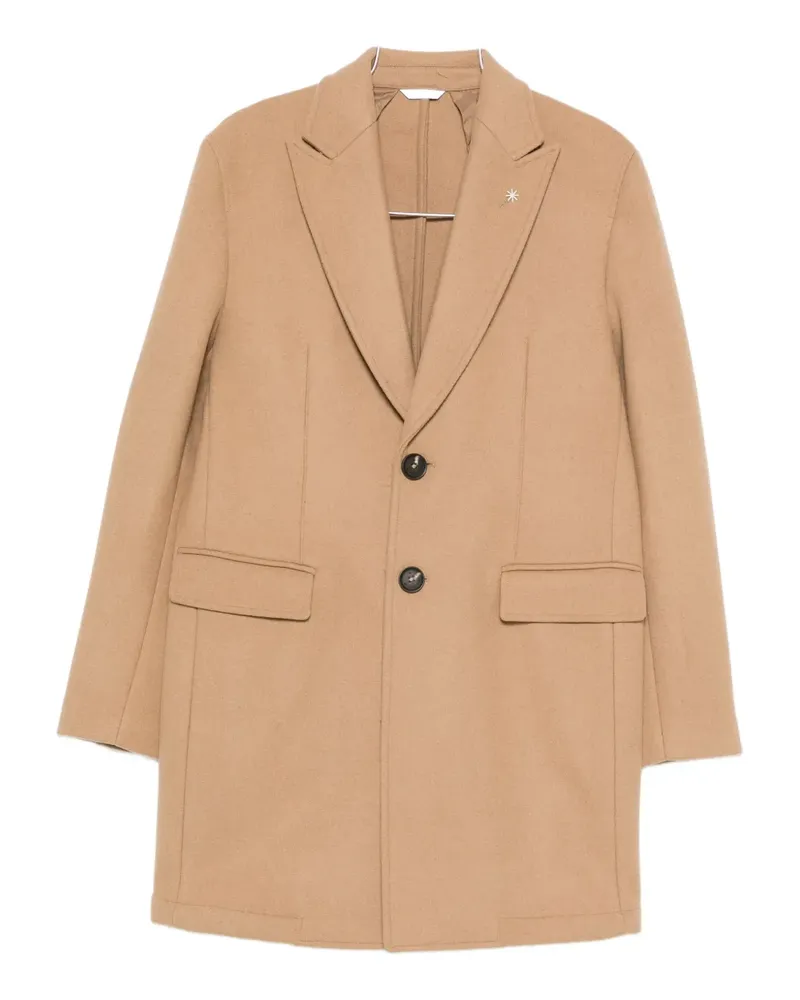 Manuel Ritz single-breasted coat - Nude Nude