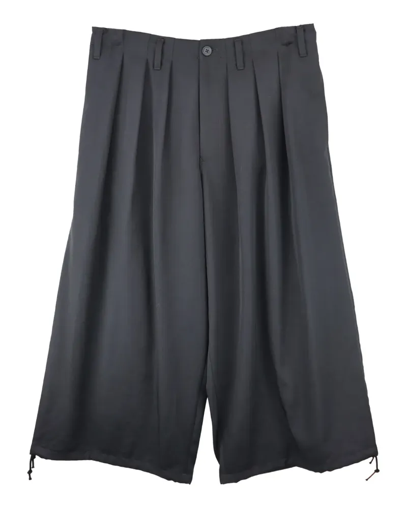 Yohji Yamamoto Plissierte Hose - Schwarz Schwarz