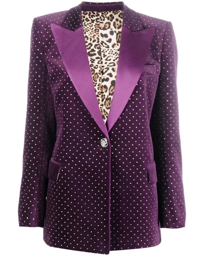 Philipp Plein Blazer mit Kristallen - Violett Violett