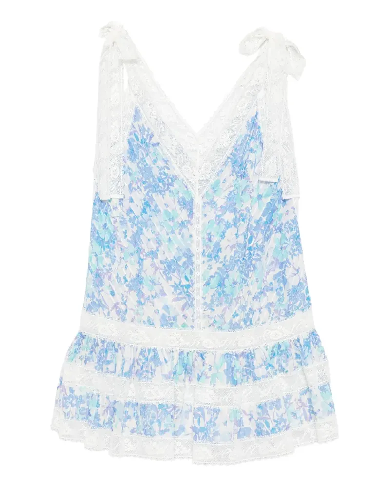 Zimmermann Solstice Midikleid mit Blumen-Print - Blau Blau