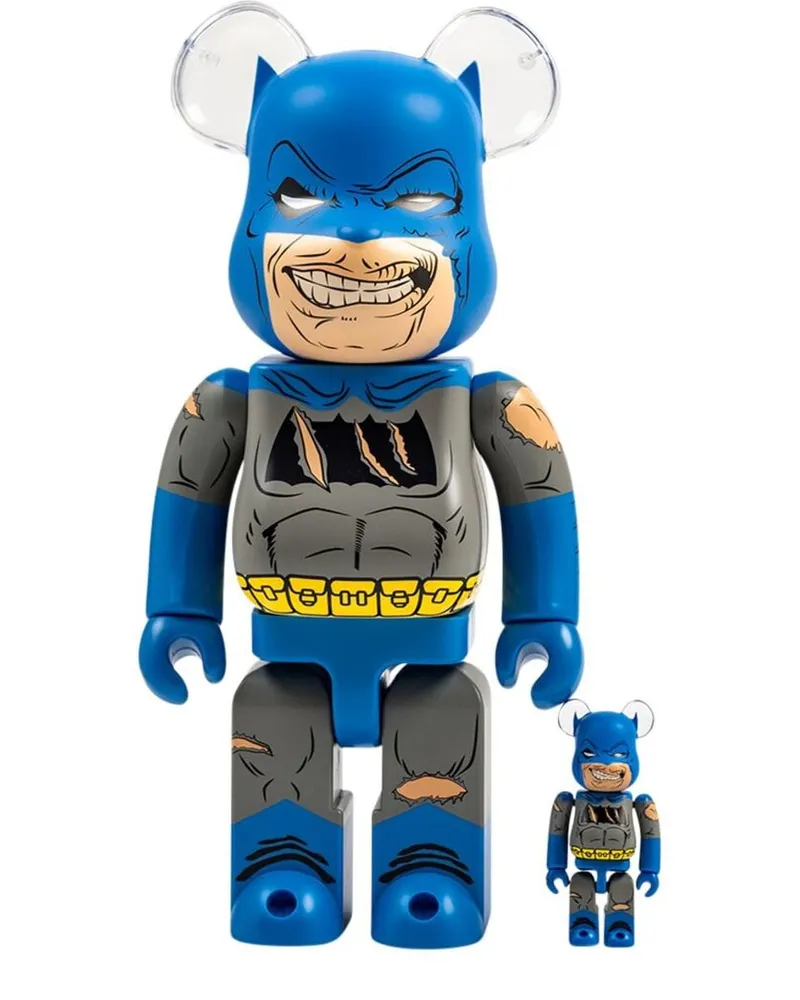 Medicom Toy x Batman TDKR: The Dark Knight Triumphant BE@RBRICK 100% und 400% Figuren-Set Blau