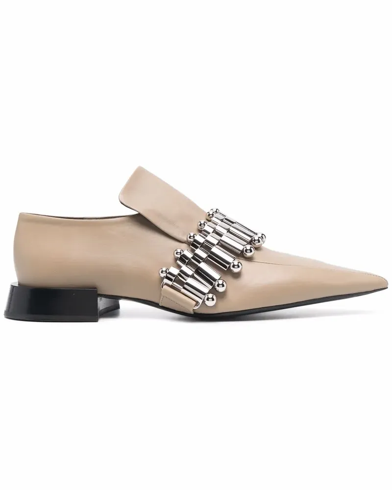 Jil Sander Loafer mit spitzer Kappe - Nude Nude