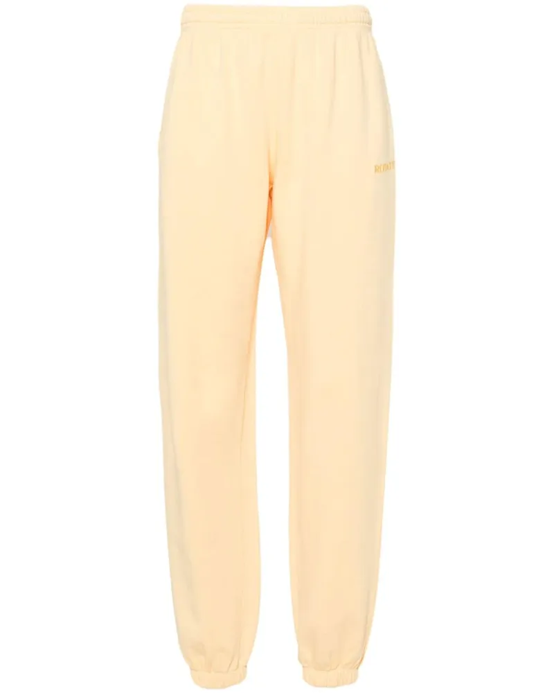 ROTATE Birger Christensen Jogginghose mit Logo-Stickerei - Gelb Gelb