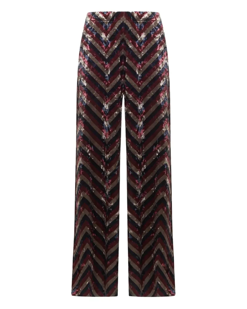 Pierre-Louis Mascia Hose mit Chevron-Muster - Rosa Rosa