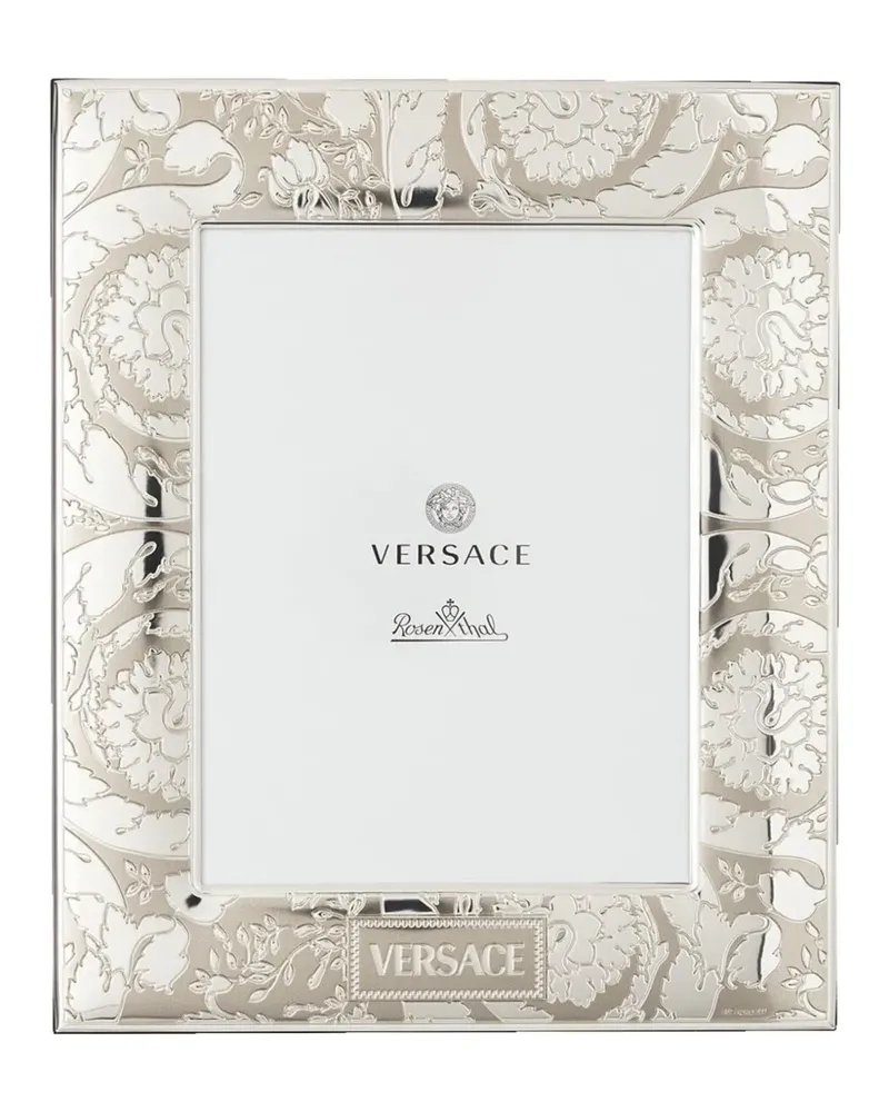 Versace Bilderrahmen mit Barockverzierung (15cm x 20cm) - Silber Silber