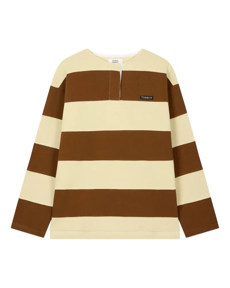 STUDIO TOMBOY Rugby stripe T-shirt - Braun Braun