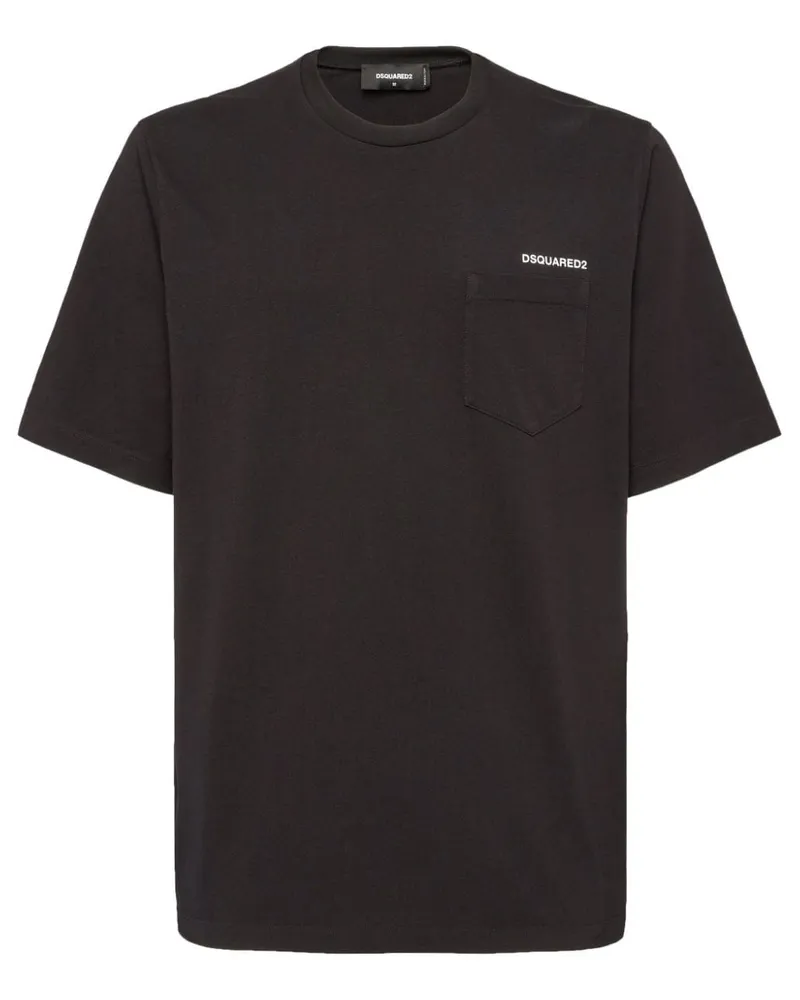 Dsquared2 T-Shirt mit grafischem Print - Schwarz Schwarz