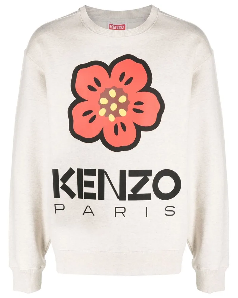Kenzo Sweatshirt mit Mohn-Print - Nude Nude