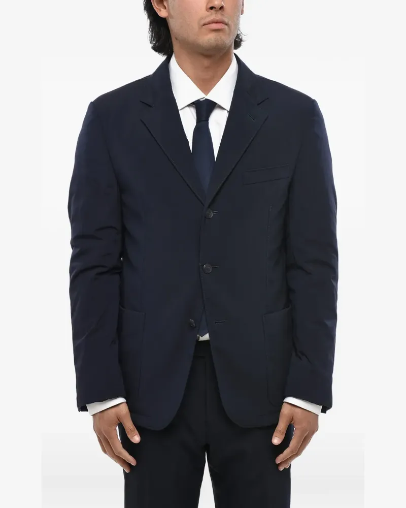 Corneliani single-breasted patch-pocket blazer - Blau Blau