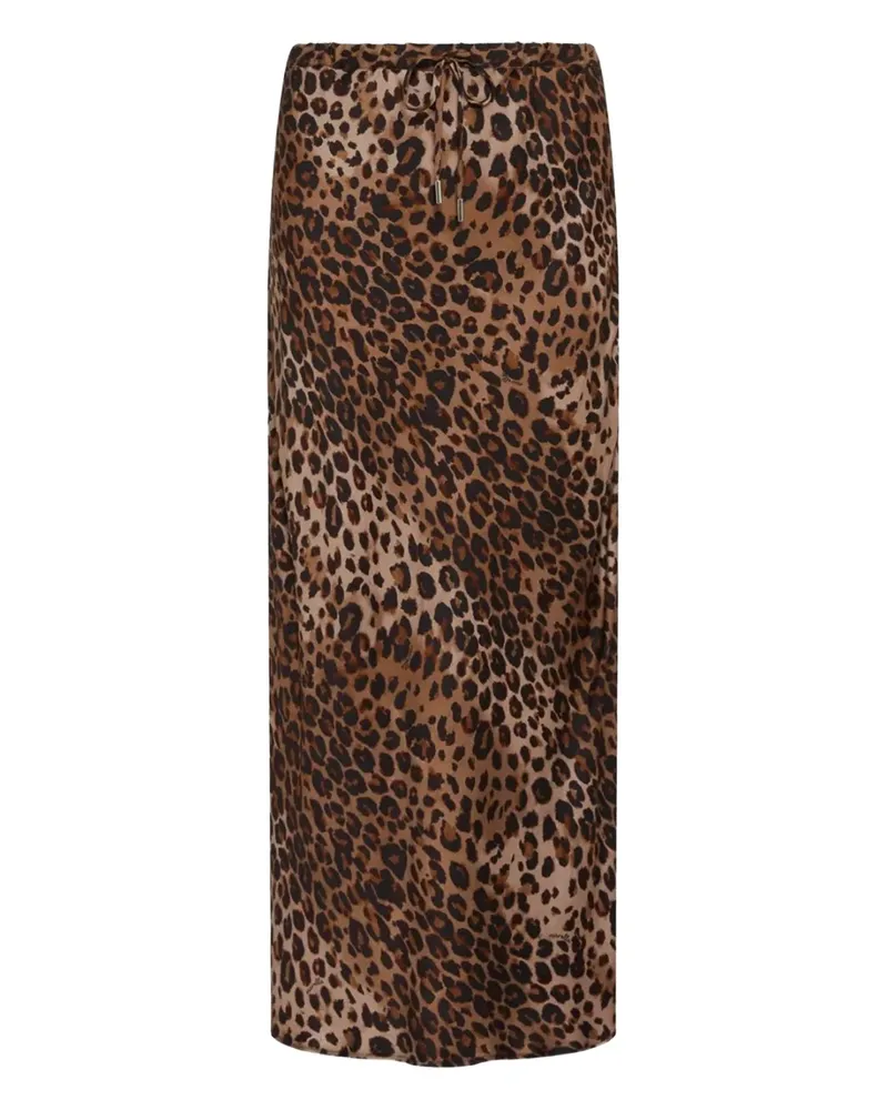 MARELLA Albany animal-print midi skirt - Braun Braun