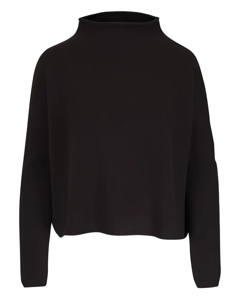 Lisa Yang Sandy Cardigan mit Rollkragen - Schwarz Schwarz