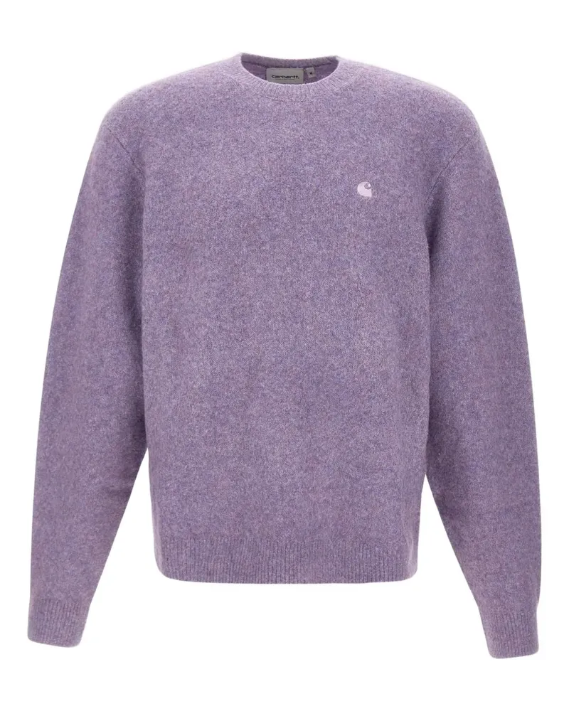 Carhartt WIP Gerippter Curtis Pullover mit Logo-Stickerei - Violett Violett