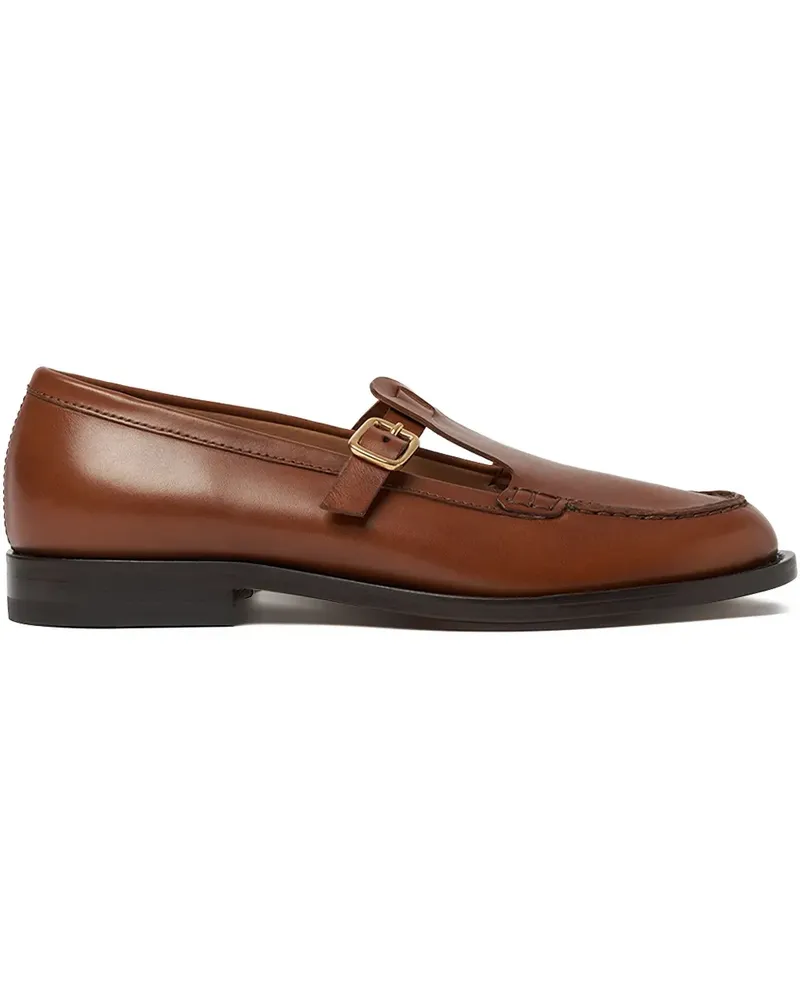 Scarosso Loafer aus Leder - Braun Braun