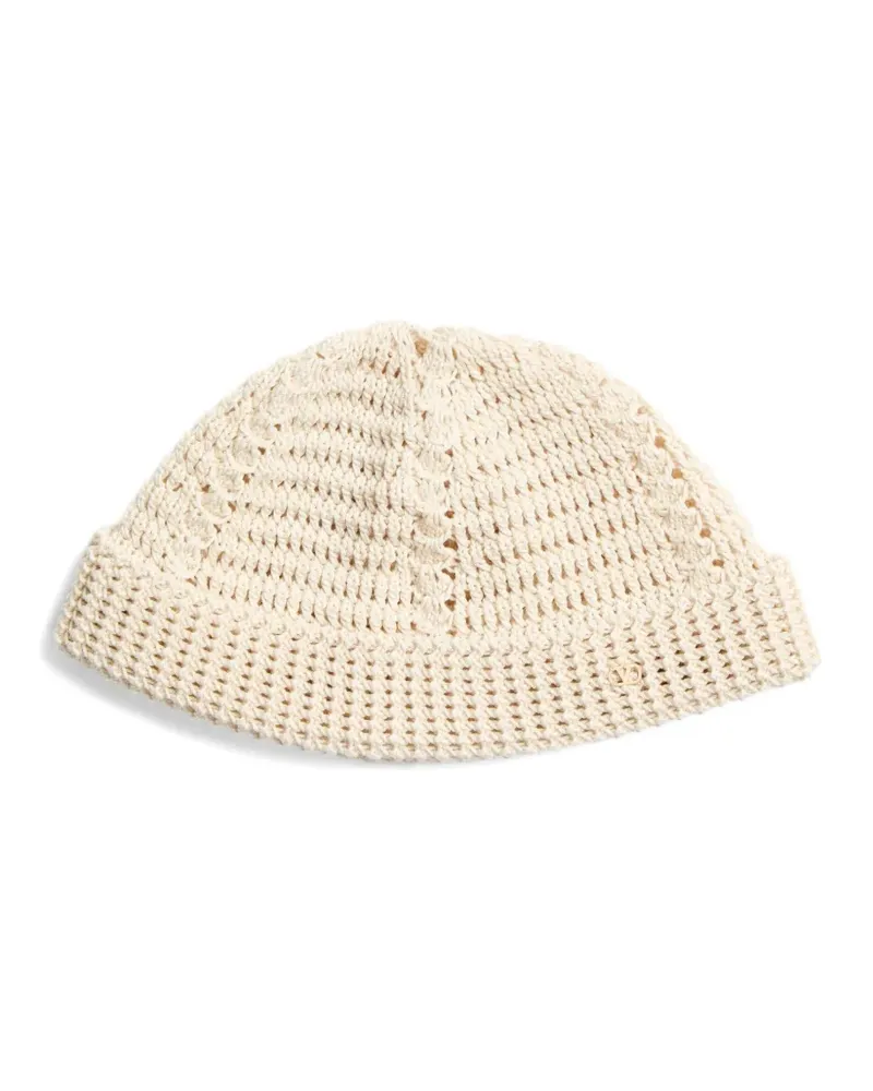 Valentino Garavani Gestrickte Beanie mit VLogo - Nude Nude