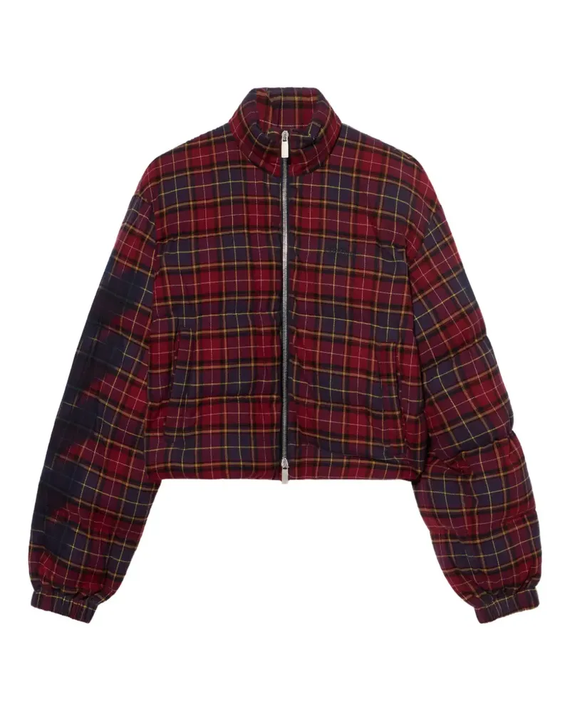 OFF-WHITE Karierte Arrow Bomberjacke - Rot Rot