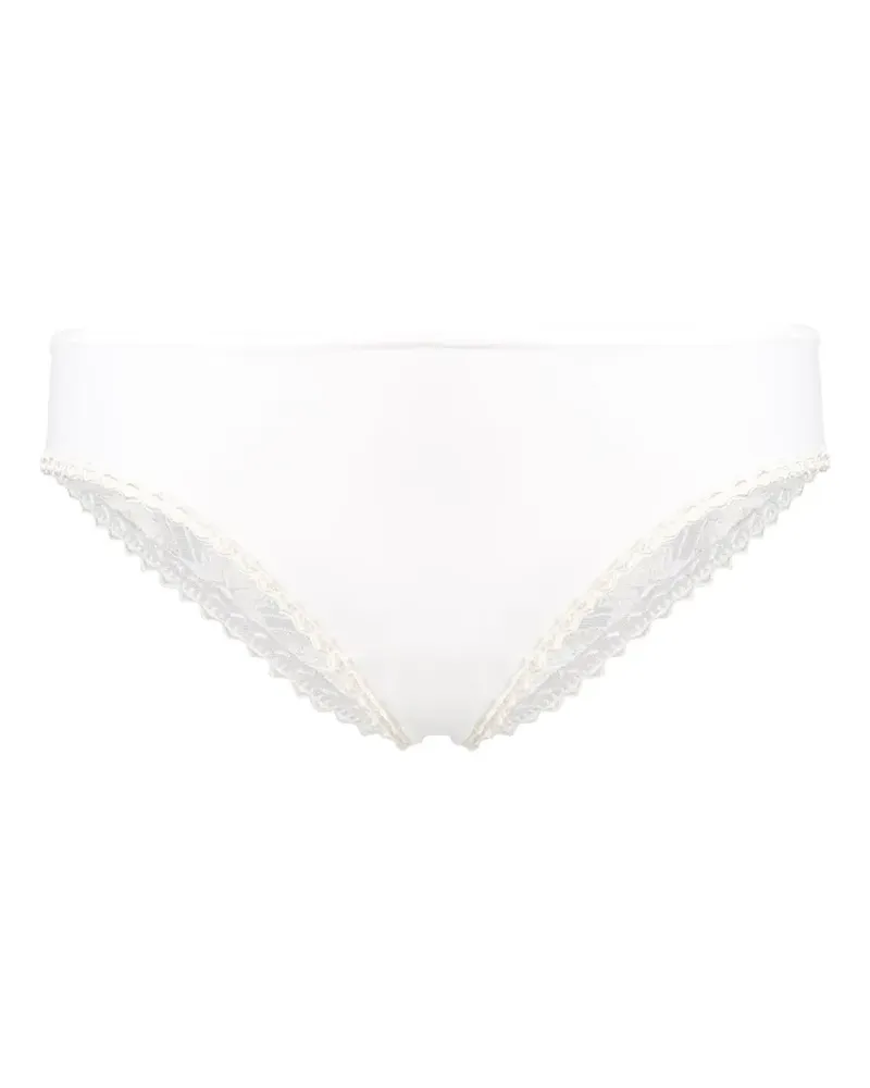 La Perla lace-detail briefs - Weiß Weiß