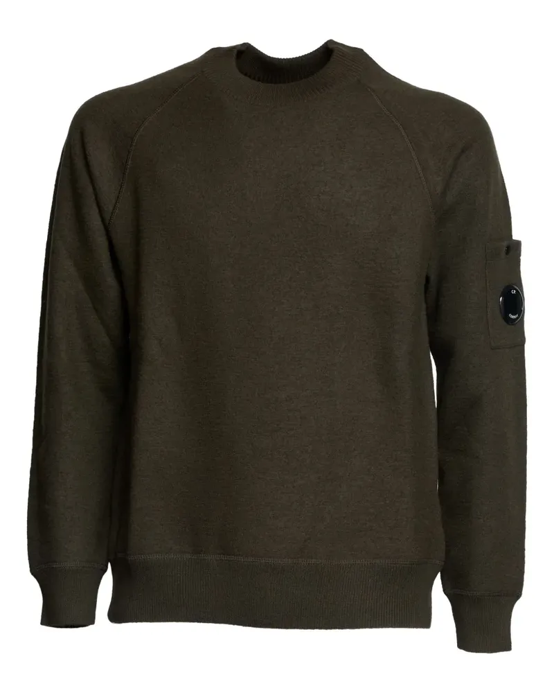 C.P. Company Rundhals-Sweatshirt aus Filz - Grün Grün