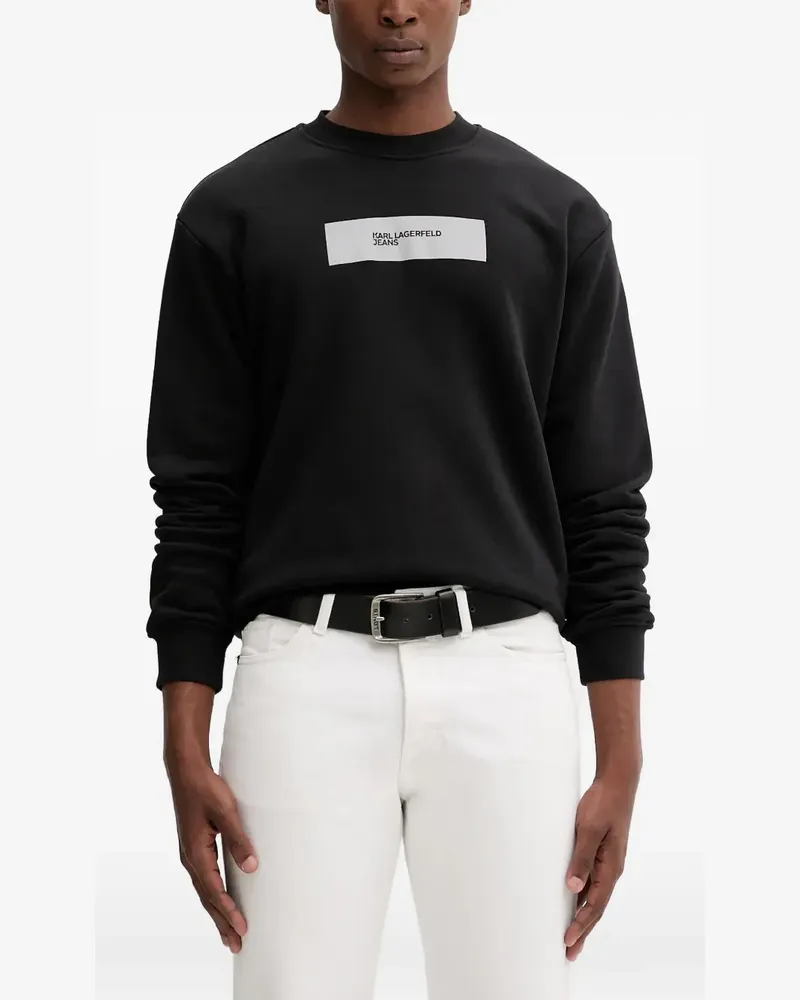 Karl Lagerfeld Sweatshirt mit Logo - Schwarz Schwarz