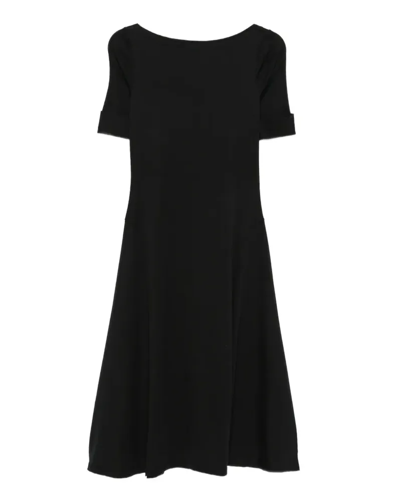 Ralph Lauren Kleid mit U-Boot-Ausschnitt - Schwarz Schwarz
