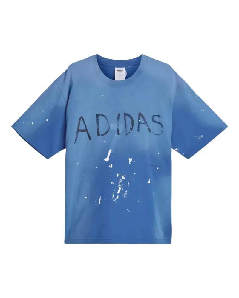 adidas x SOTM T-Shirt mit Logo-Print - Blau Blau