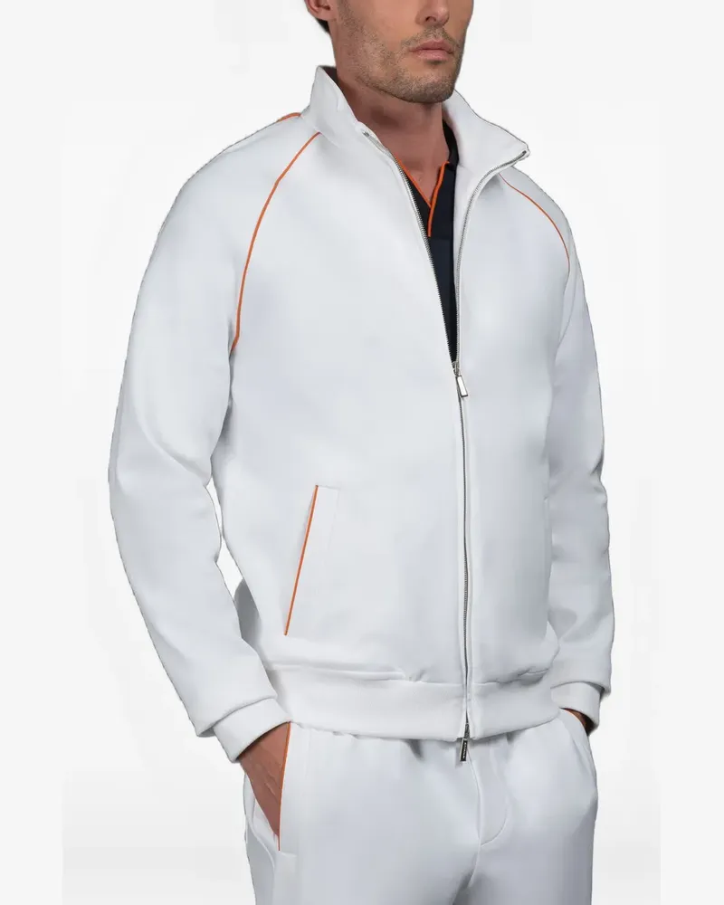 MOORER Carricktuta piping-detail tracksuit - Weiß Weiß