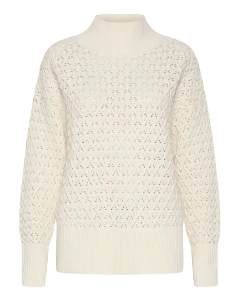 MARELLA Pullover aus Lochstrick mit Stehkragen - Nude Nude