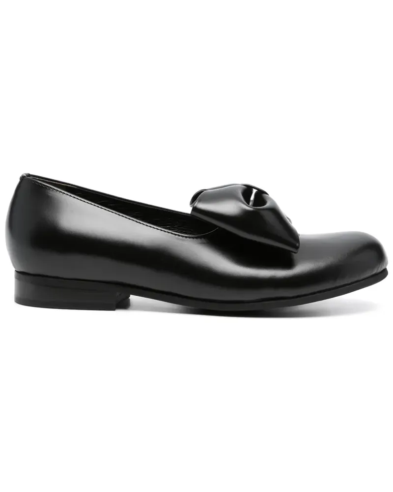 Comme des Garçons Ballerinas mit Schleife 25mm - Schwarz Schwarz